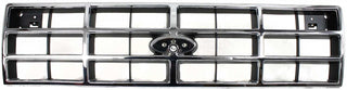 1989-1992 Ford Ranger Grille, Chrome Shell/Silver.