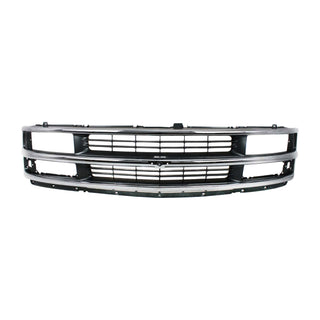 1996-2002 Chevy Express Van Grille, Chrome Shell/gray.