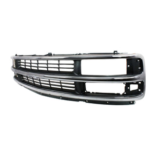 1996-2002 Chevy Express Van Grille, Chrome Shell/gray.
