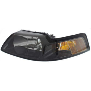 2001-2004 Ford Mustang Head Light LH, Lens And Housing, Black Interior - Classic 2 Current Fabrication