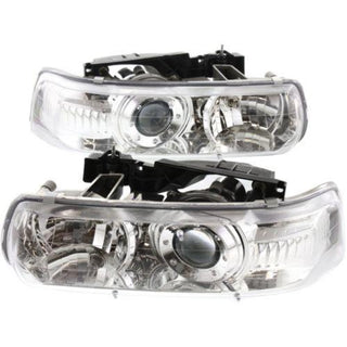 1999-2002 Silverado Clear Projector Head Light Set, Composite, Assembly - Classic 2 Current Fabrication