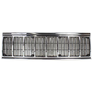 1991-1996 Jeep Cherokee Grille, Chrome Shell/Black Insert - Classic 2 Current Fabrication