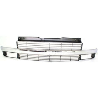 1995-2005 Chevy Astro Grille, Painted-Silver - Classic 2 Current Fabrication