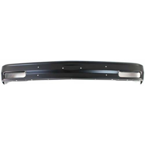 1991-1993 Chevy S10 Front Bumper, Black, Without Molding Holes - Classic 2 Current Fabrication
