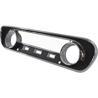 1964-1965 Ford Mustang Instrument Bezel Black w/Warning Lights Standard.