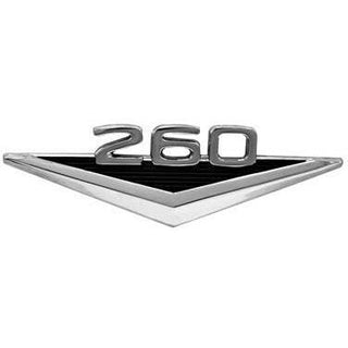 1964 Ford Mustang FENDER EMBLEM, 260, 2 REQUIRED.