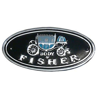 1962-1972 Pontiac Tempest FISHER BODY STICKER, BODY BY FISHER - Classic 2 Current Fabrication