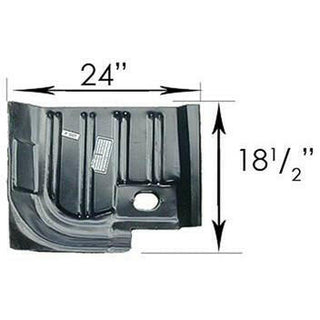 1967-1970 Mercury Cougar CAB FLOOR RH REAR COUPE/FASTBACK.