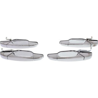 2007-2014 GMC Sierra Front Door Handle Set, Outside, All Chrome, 4-dr Set-CAPA - Classic 2 Current Fabrication