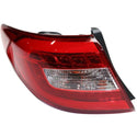 2015-2016 Hyundai Sonata Tail Lamp LH, Outer, Led Type, Exc Hybrid - Classic 2 Current Fabrication