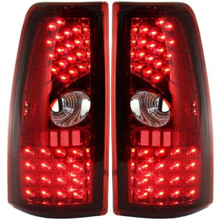1999-2006 Chevy Silverado Pickup Led Clear Tail Lamp, Set, Red/clear Lens - Classic 2 Current Fabrication
