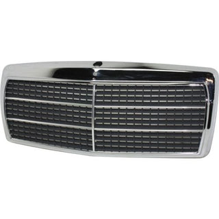 1984-1989 Mercedes 190D Grille, Chrome Shell/primed - Classic 2 Current Fabrication