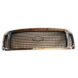 2002-2004 Ford Excursion Grille Chrome/Charcoal - Classic 2 Current Fabrication