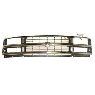 1996-2002 Chevy Express Van Grille Chrome/Silver/Gray.