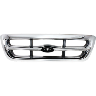 1998-2000 Ford Ranger Grille, Chrome Shell/gray Insert.