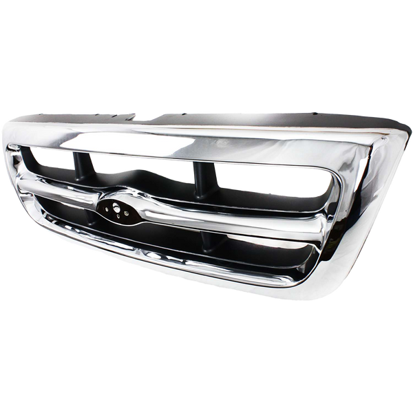 1998-2000 Ford Ranger Grille, Chrome Shell/gray Insert.