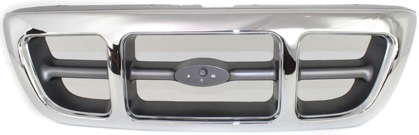 1998-2000 Ford Ranger Grille, Chrome/gray, 4wd.