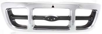 1998-2000 Ford Ranger Grille, Chrome/gray, 4wd.