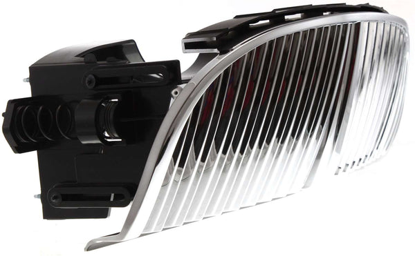 1998-2002 Lincoln Town Car Grille, Chrome Shell/argent.