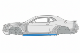 2008-2014 Dodge Challenger Inner Rocker Panel, LH diagram.