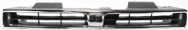 1992-1993 Honda Accord Grille, Chrome Shell/Black.