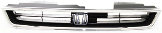 1996-1997 Honda Accord Grille, Chrome/ Black Insert.
