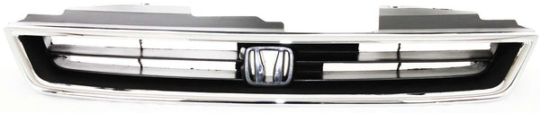 1996-1997 Honda Accord Grille, Chrome/ Black Insert.