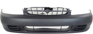 1998-1999 Nissan Altima Front Bumper Cover, Primed, w/o Fog Lamp Holes.