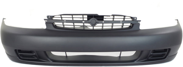 1998-1999 Nissan Altima Front Bumper Cover, Primed, w/o Fog Lamp Holes.