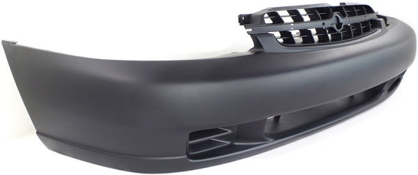 1998-1999 Nissan Altima Front Bumper Cover, Primed, w/o Fog Lamp Holes.
