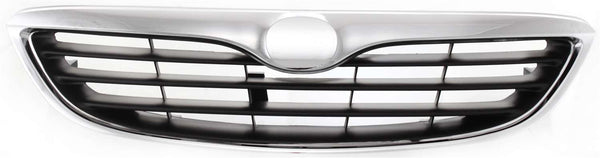 1998-1999 Mazda 626 Grille, Chrome Shell/Black Insert.
