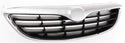 1998-1999 Mazda 626 Grille, Chrome Shell/Black Insert.