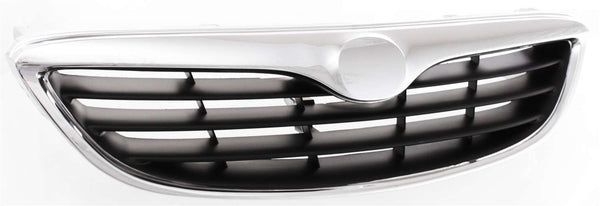1998-1999 Mazda 626 Grille, Chrome Shell/Black Insert.