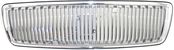 1998 Volvo C70 Grille Vertical Bar Insert, Chrome Shell/Silver Insert.