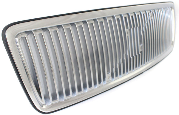 1998 Volvo C70 Grille Vertical Bar Insert, Chrome Shell/Silver Insert.
