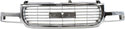 1999-2002 GMC Sierra Pickup Truck Grille, Chrome.