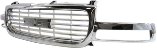 1999-2002 GMC Sierra Pickup Truck Grille, Chrome.