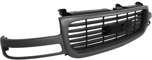 1999-2002 GMC Sierra Pickup Truck Grille,gray Shell/Black Insert.