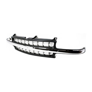 1999-2002 Chevy Silverado Pickup Truck Grille, Cross Bar Insert, Black.