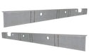Two metal brackets on a white background. 1994-2002 Dodge Ram 4DR Ext Cab Inner Rocker Panel Pair.
