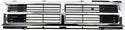 1987-1989 Toyota 4runner Grille, Center,Chrome Shell/Black Insert.