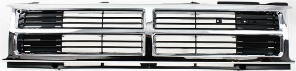 1987-1989 Toyota 4runner Grille, Center,Chrome Shell/Black Insert.