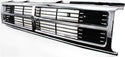 1987-1989 Toyota 4runner Grille, Center,Chrome Shell/Black Insert.