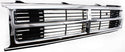 1987-1989 Toyota 4runner Grille, Center,Chrome Shell/Black Insert.