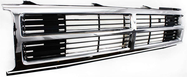 1987-1989 Toyota 4runner Grille, Center,Chrome Shell/Black Insert.