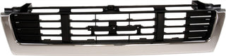 1989-1991 Toyota Pickup Grille, Chrome Shell/Black.