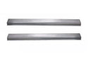 Two metallic bars on a white background. 2006-2009 Dodge Ram Mega Cab Truck Outer Rocker Panel Pair