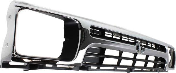 1992-1995 Toyota Pickup Grille, Chrome Shell/Black 2WD.