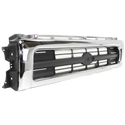 1992-1995 Toyota Pickup Grille, Chrome Shell/Black 4WD.