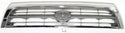 1996-1998 Toyota 4runner Grille, Chrome Shell/Silver.